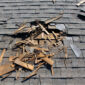 Damaged roof